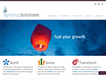 Tablet Screenshot of ignitingsolutions.com